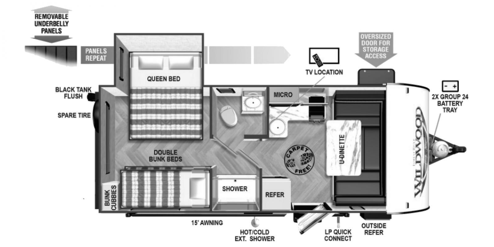 2022 Forest River Wildwood FSX 176QBHK in wisconsin rapids WI