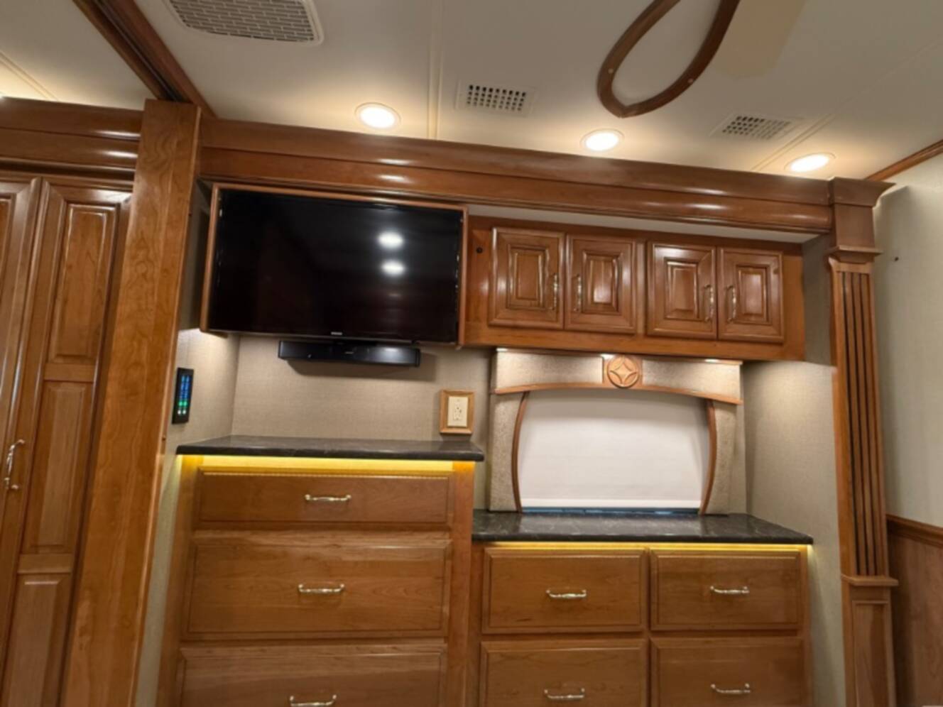 A photo of this 2021 Entegra Coach Cornerstone 45B