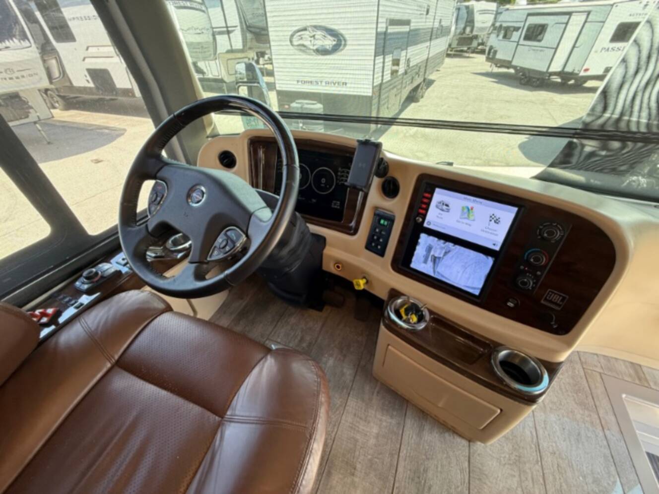 A photo of this 2021 Entegra Coach Cornerstone 45B