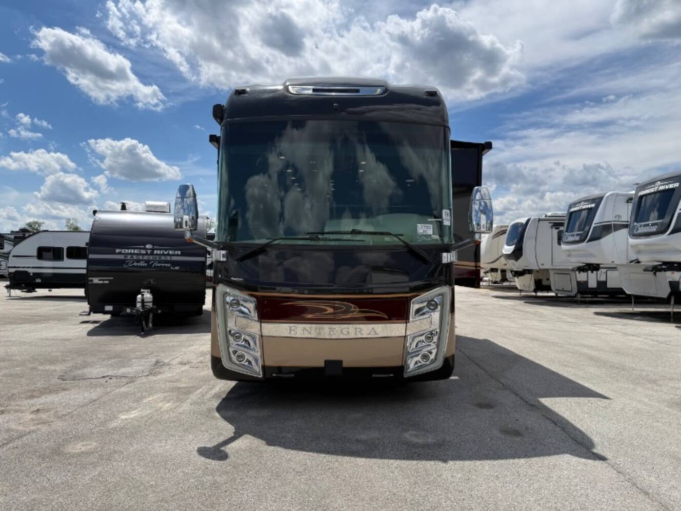 A photo of this 2021 Entegra Coach Cornerstone 45B
