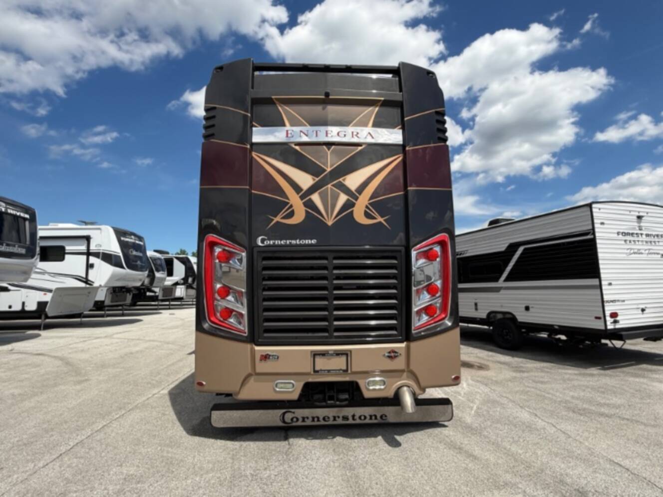 A photo of this 2021 Entegra Coach Cornerstone 45B