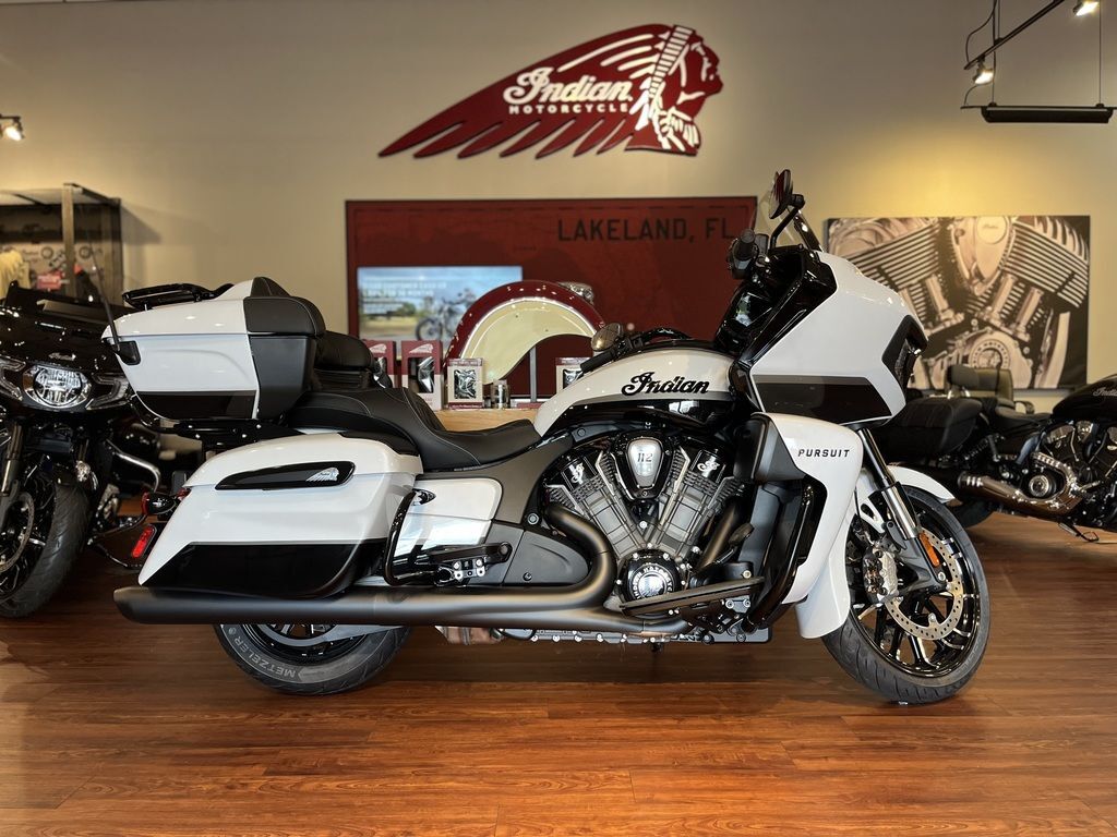 2026 Indian Motorcycle® Pursuit® Dark Horse® 112 w/ PowerBand Audio Ghost Whi DARK HORSE in Lakeland, FL