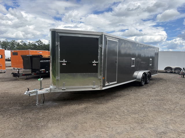 2027 STEALTH 7X24 Aluminum 4/5-Place Drive-In/Out Snowmobile Tr in Turner, ME