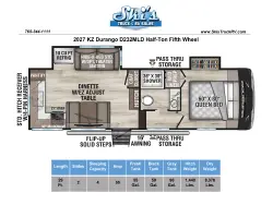 2027 KZ RV Durango HT D232MLD