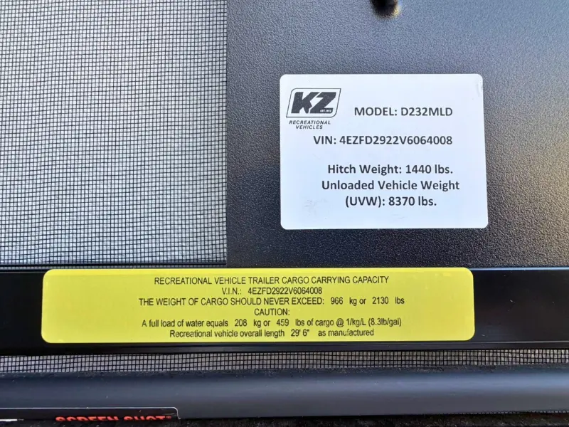2027 KZ RV Durango HT D232MLD