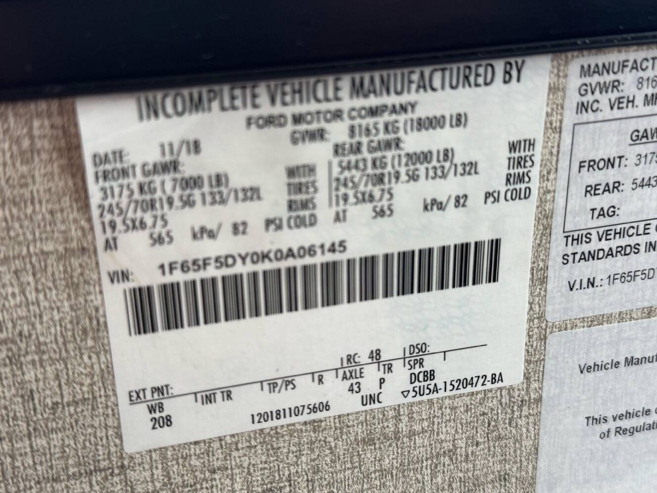 A photo of this 2019 Thor Motor Coach Freedom Traveler
