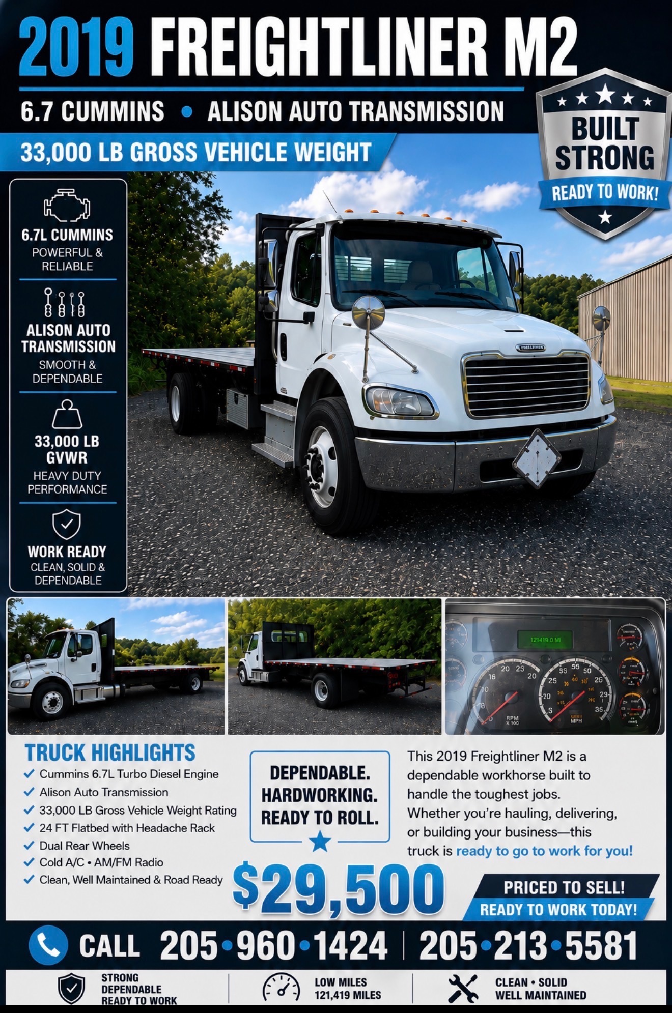 2019 FREIGHTLINER BUSINESS CLASS M2 106 in Warrior, AL