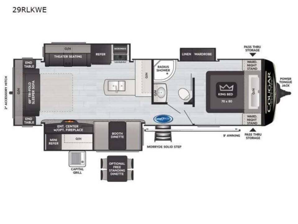 2021 Keystone COUGAR HALF-TON 29RLKWE RV