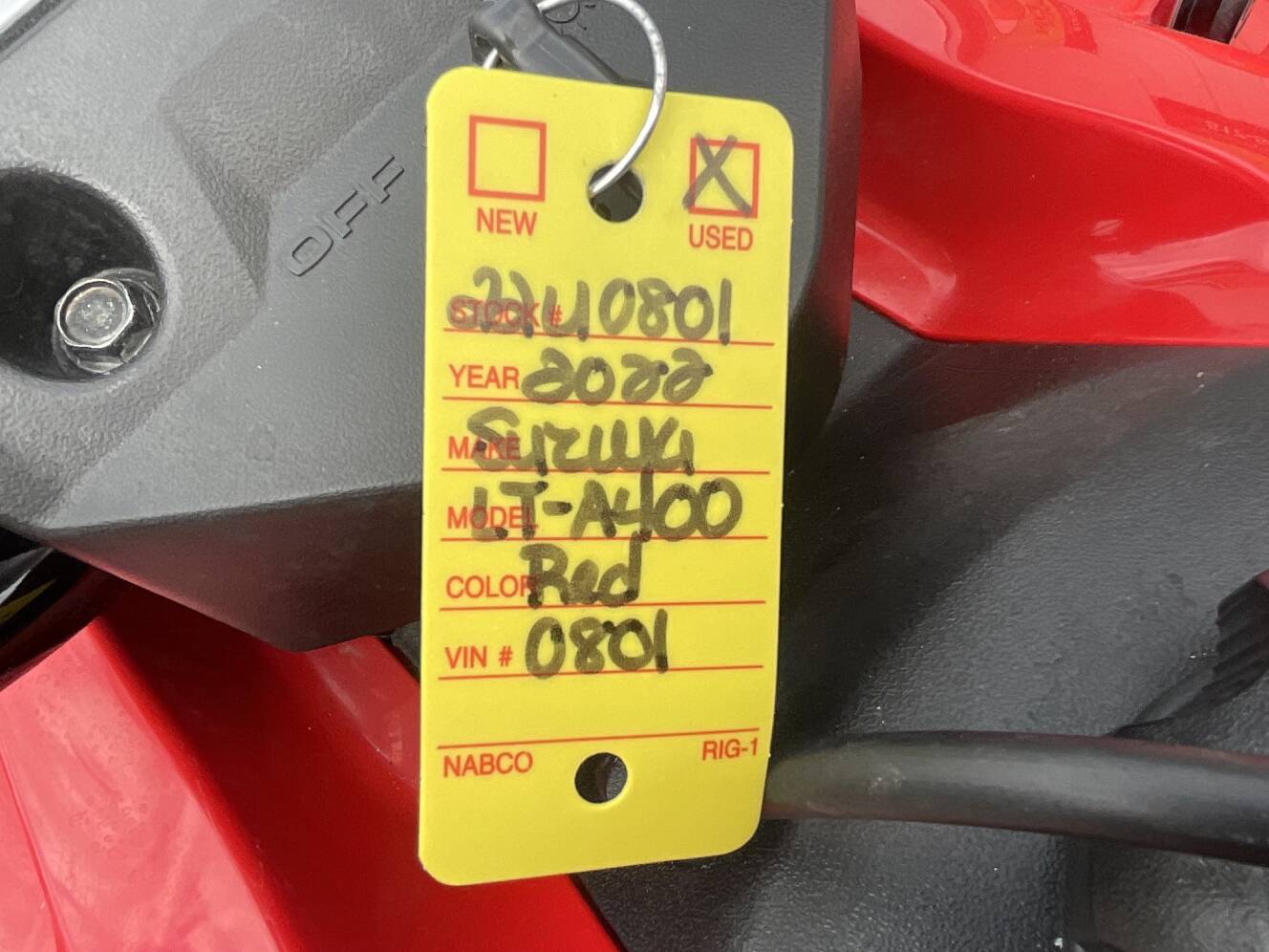 A photo of this 2022 Suzuki KingQuad 400ASi