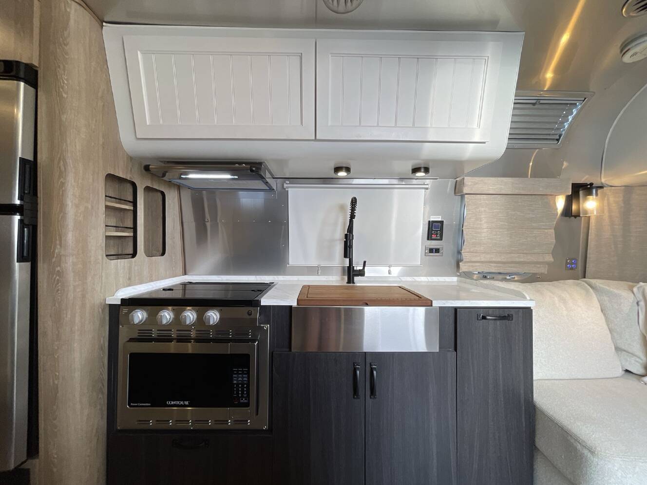 A photo of this 2023 Airstream Pottery Barn 28RB