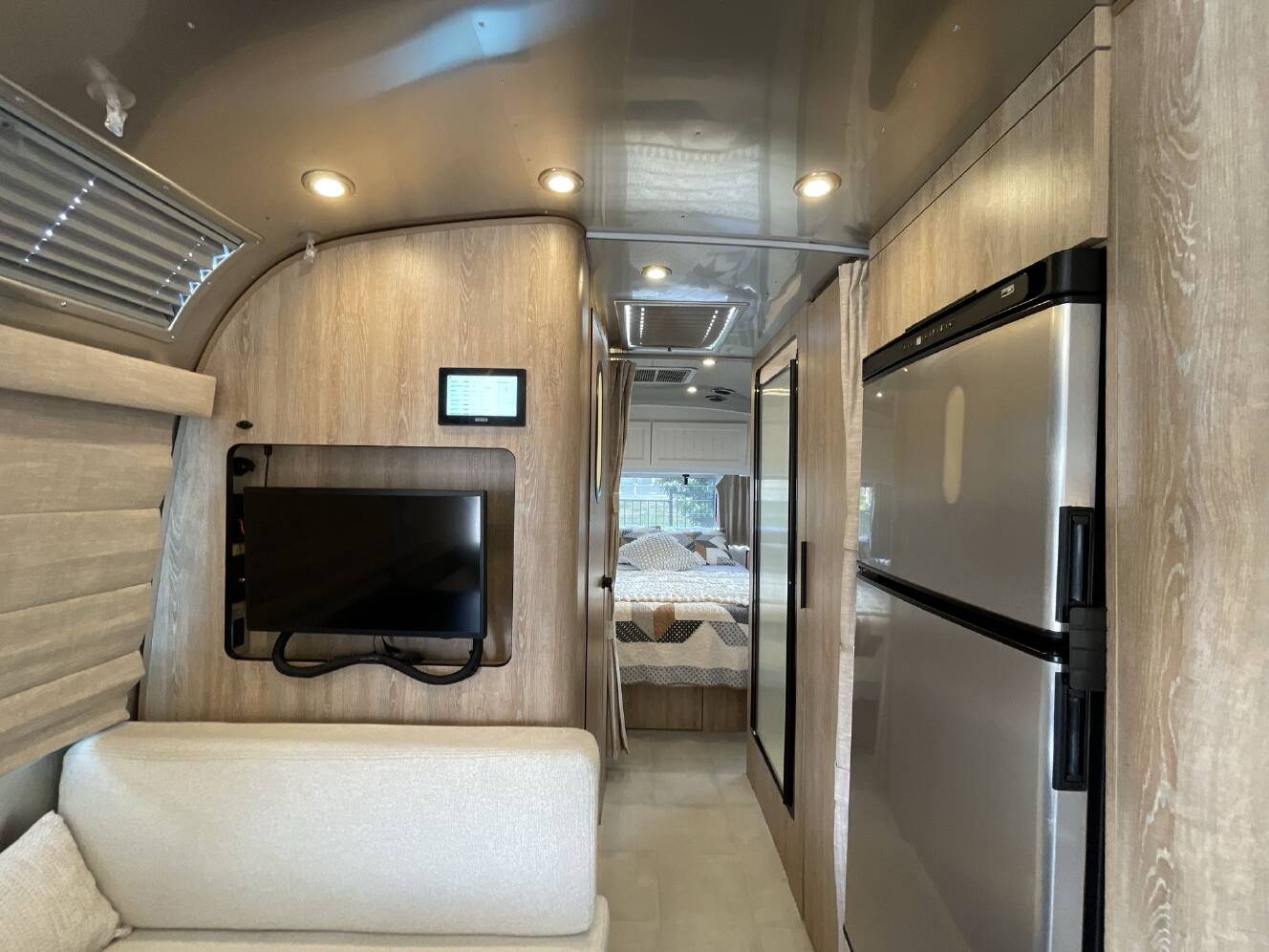 A photo of this 2023 Airstream Pottery Barn 28RB