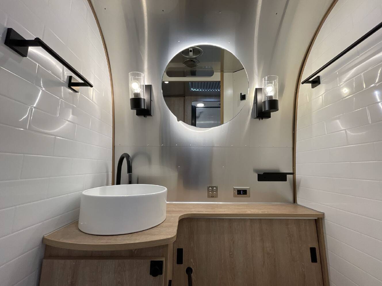 A photo of this 2023 Airstream Pottery Barn 28RB