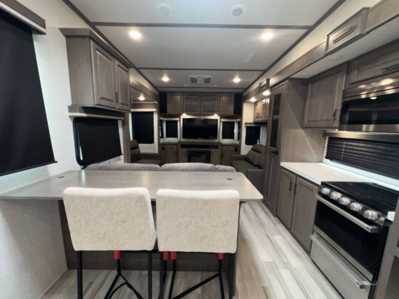 A photo of this 2023 Grand Design Solitude S-Class 3330RE-R