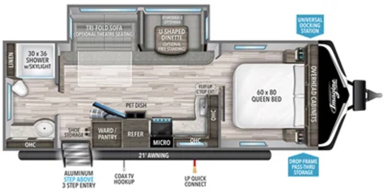 A photo of this 2022 Grand Design Imagine 2600RB