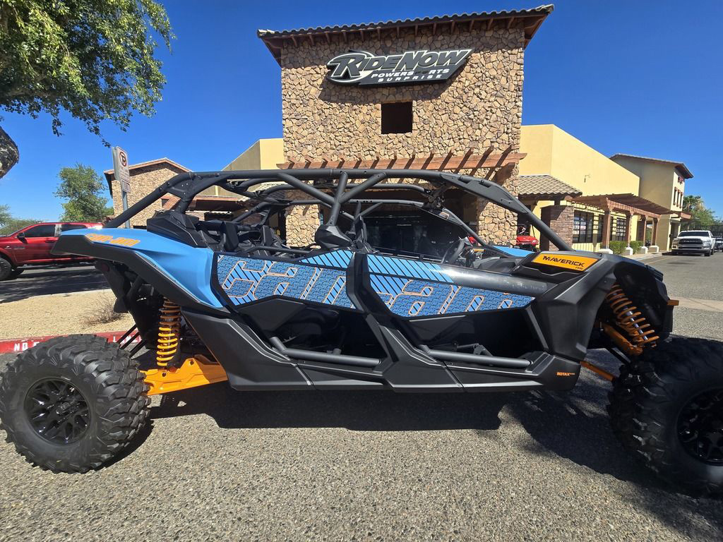 2026 Can-Am Maverick X3 MAX RS Turbo Scandi Blue & Orange Crush in surprise AZ