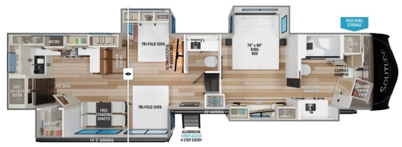 A photo of this 2026 Grand Design Solitude 417KB