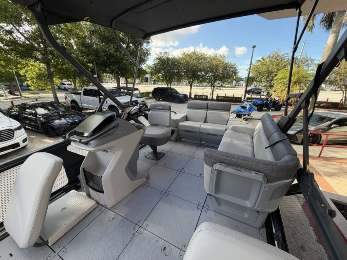A photo of this 2026 Sea-Doo Switch Sport 18 - 300 hp Galvanized