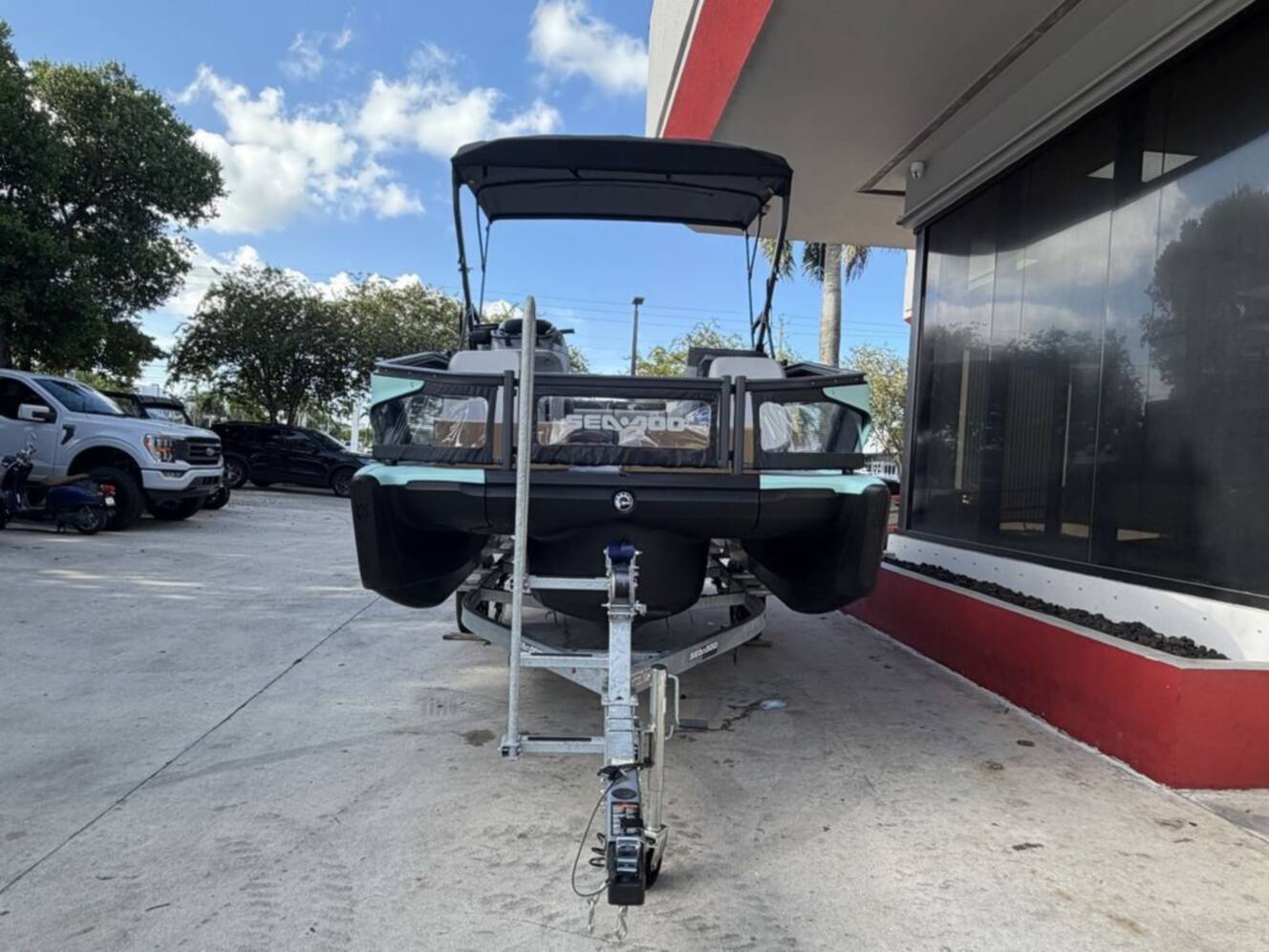 A photo of this 2026 Sea-Doo Switch Sport 18 - 300 hp Galvanized