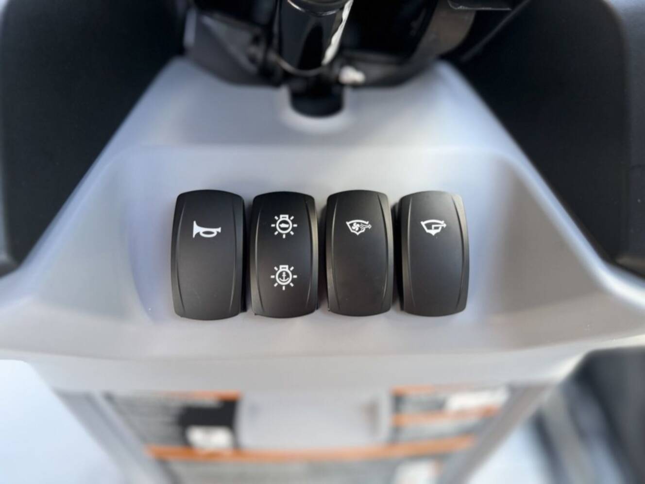 A photo of this 2026 Sea-Doo Switch Sport 18 - 300 hp Galvanized