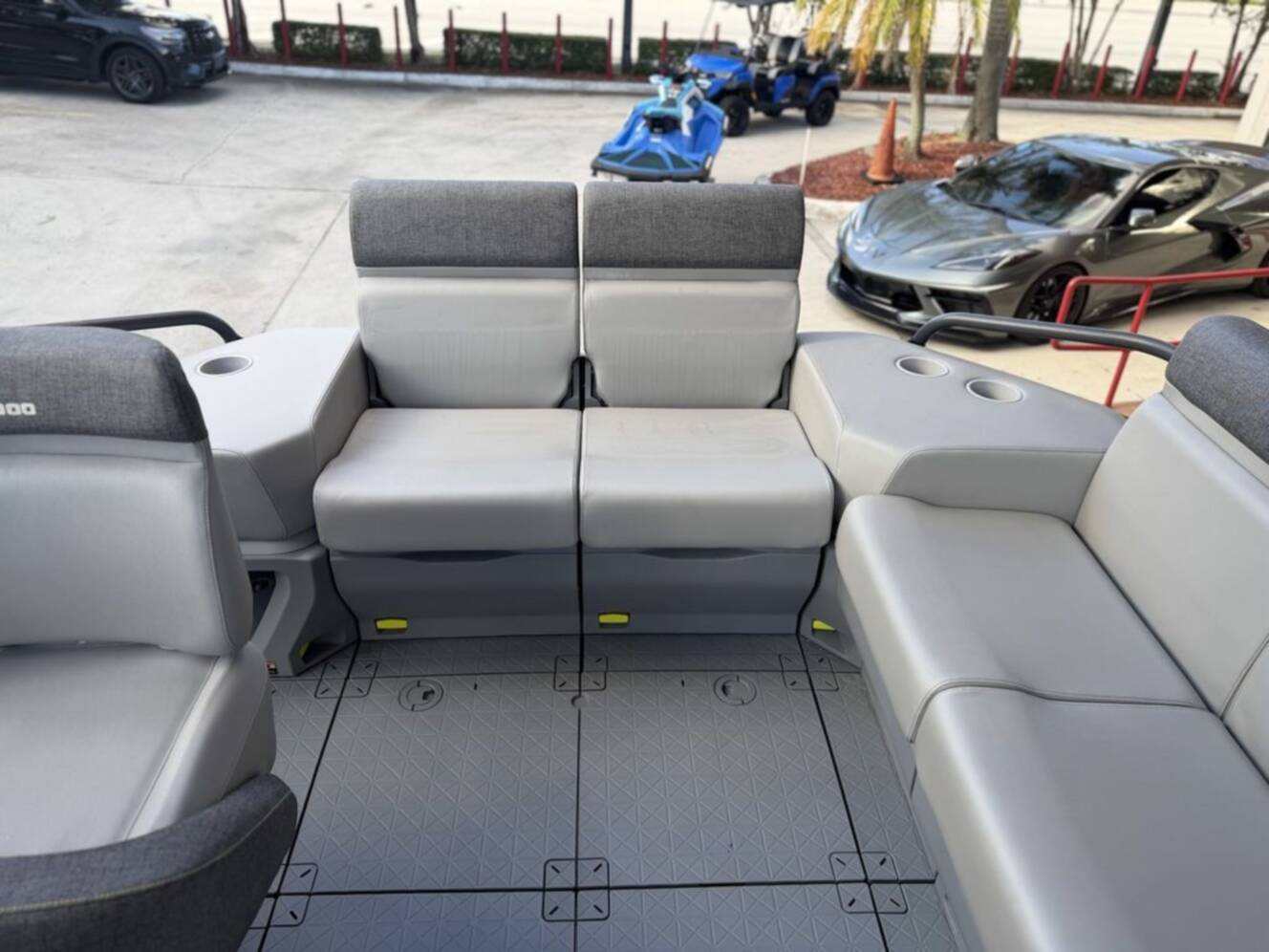 A photo of this 2026 Sea-Doo Switch Sport 18 - 300 hp Galvanized