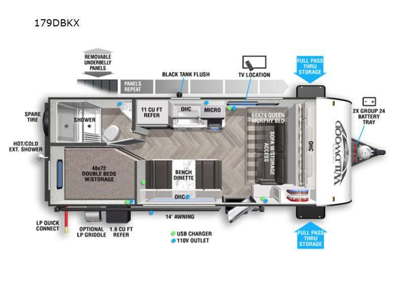 2022 Forest River Rv Wildwood FSX 179DBKX in hewitt TX