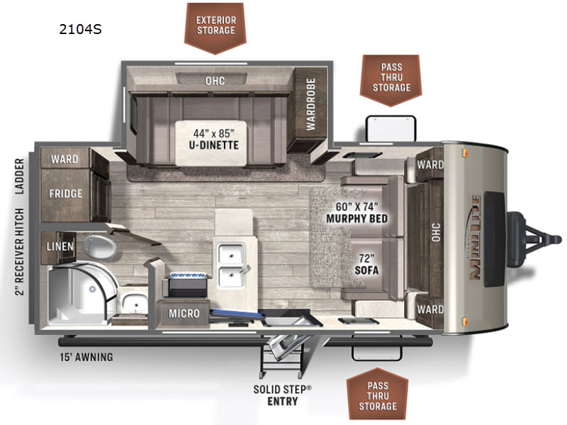 2022 Forest River Rv Rockwood Mini Lite 2104S in georgetown TX