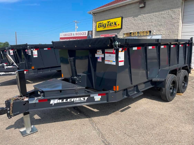 2027 HILLCREST TRAILERS 14K Dump 7'X14' 40" Sides 17600# GVWR (001053) in Frankfort, OH