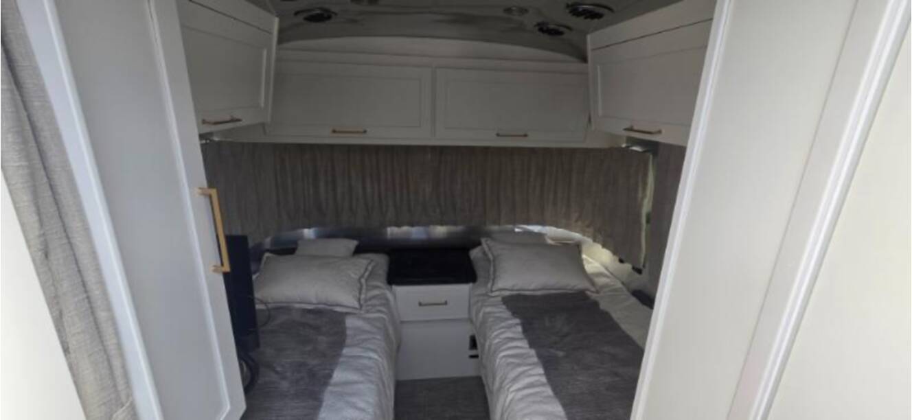 A photo of this 2025 Airstream Classic 30RB TWIN