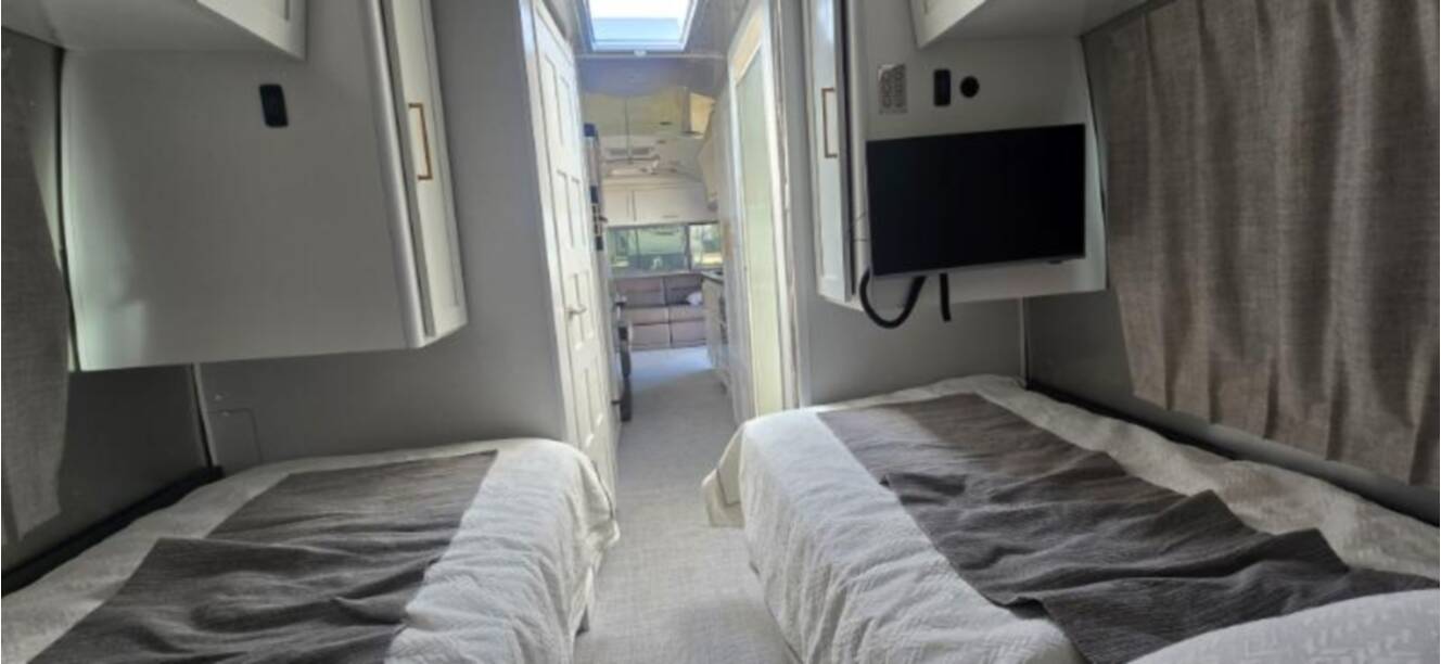 A photo of this 2025 Airstream Classic 30RB TWIN