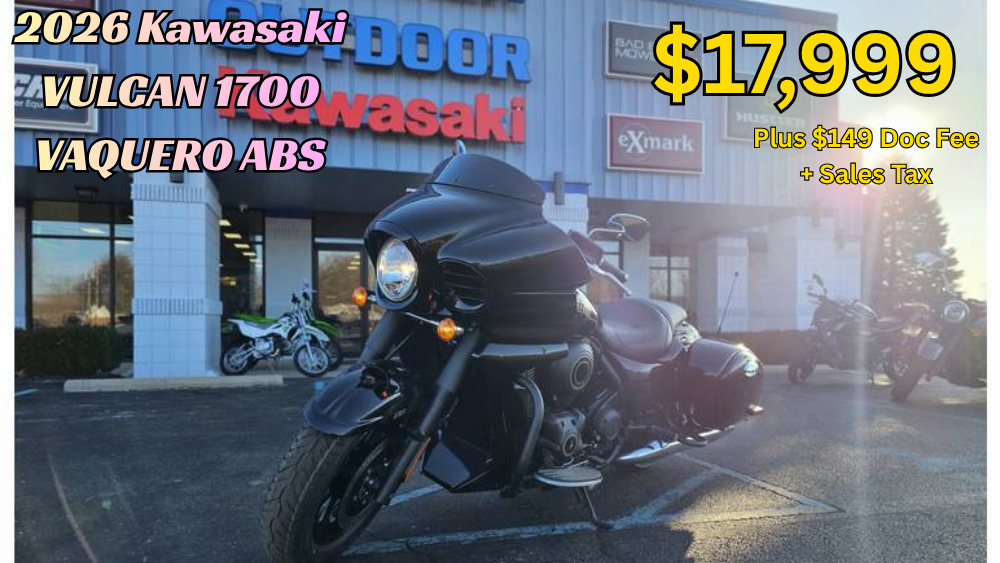 2026 Kawasaki Vulcan 1700 Vaquero ABS ABS in Whiteland, IN