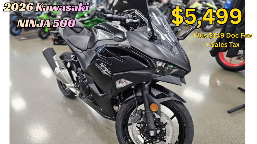 2026 Kawasaki Ninja 500 BASE in Whiteland, IN