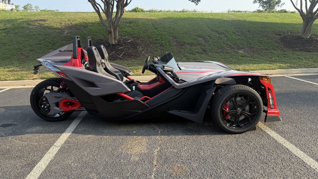 2026 Polaris Slingshot R AutoDrive Radiant Gray with Indy Red Pearl SL in Augusta, GA