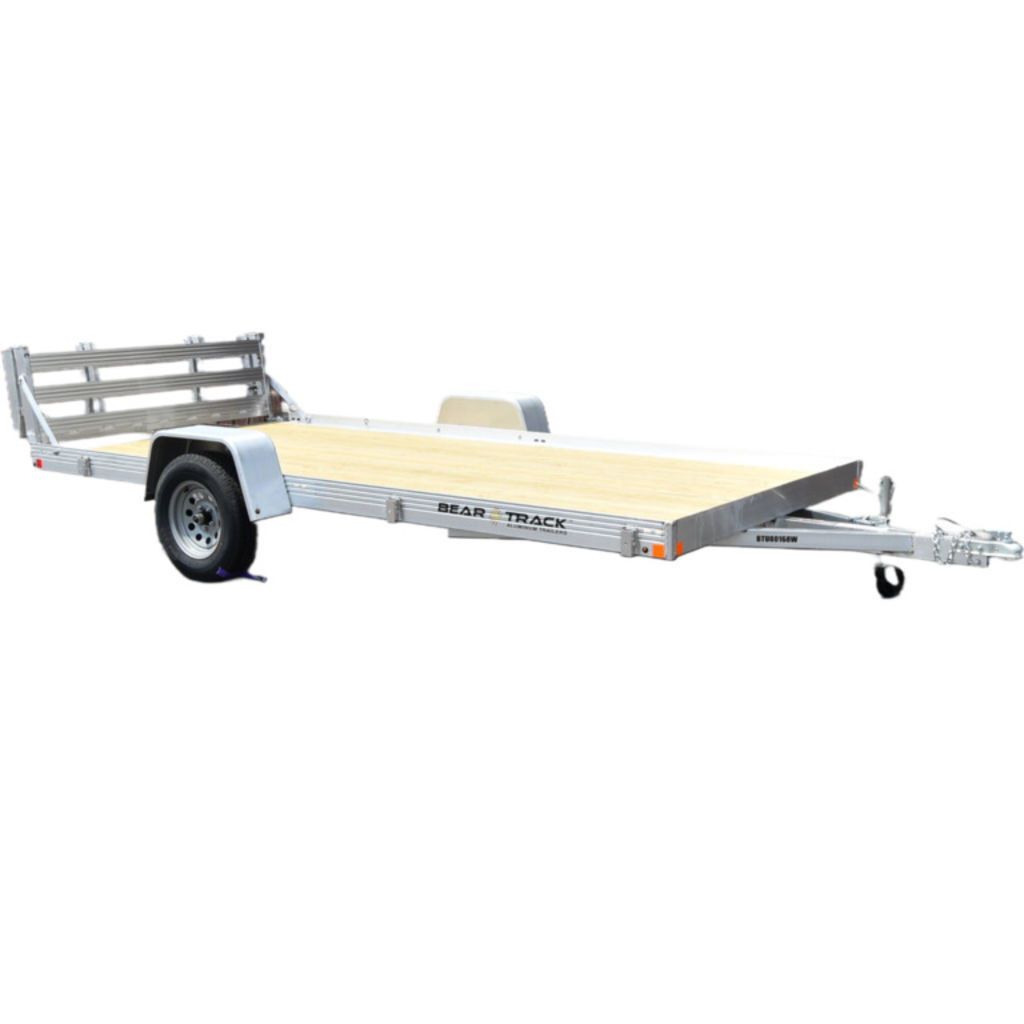 2027 Bear Track Trailers 80" Wide HD Wood Deck Utility Trailer with Brakes B in swanzey NH