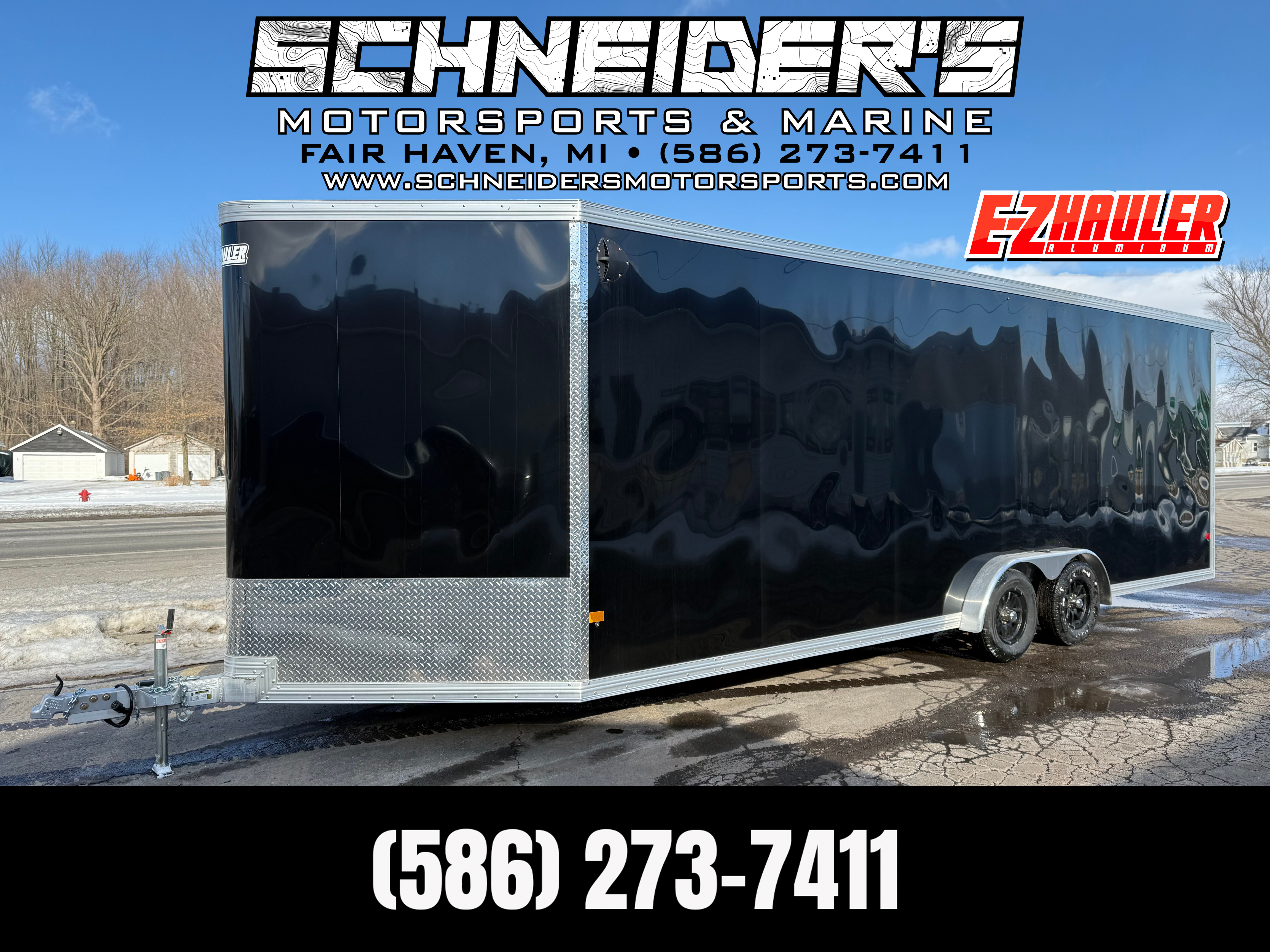 2026 Ez Hauler EZES 7.5X24 Enclosed Snowmobile Trailer in fair haven MI