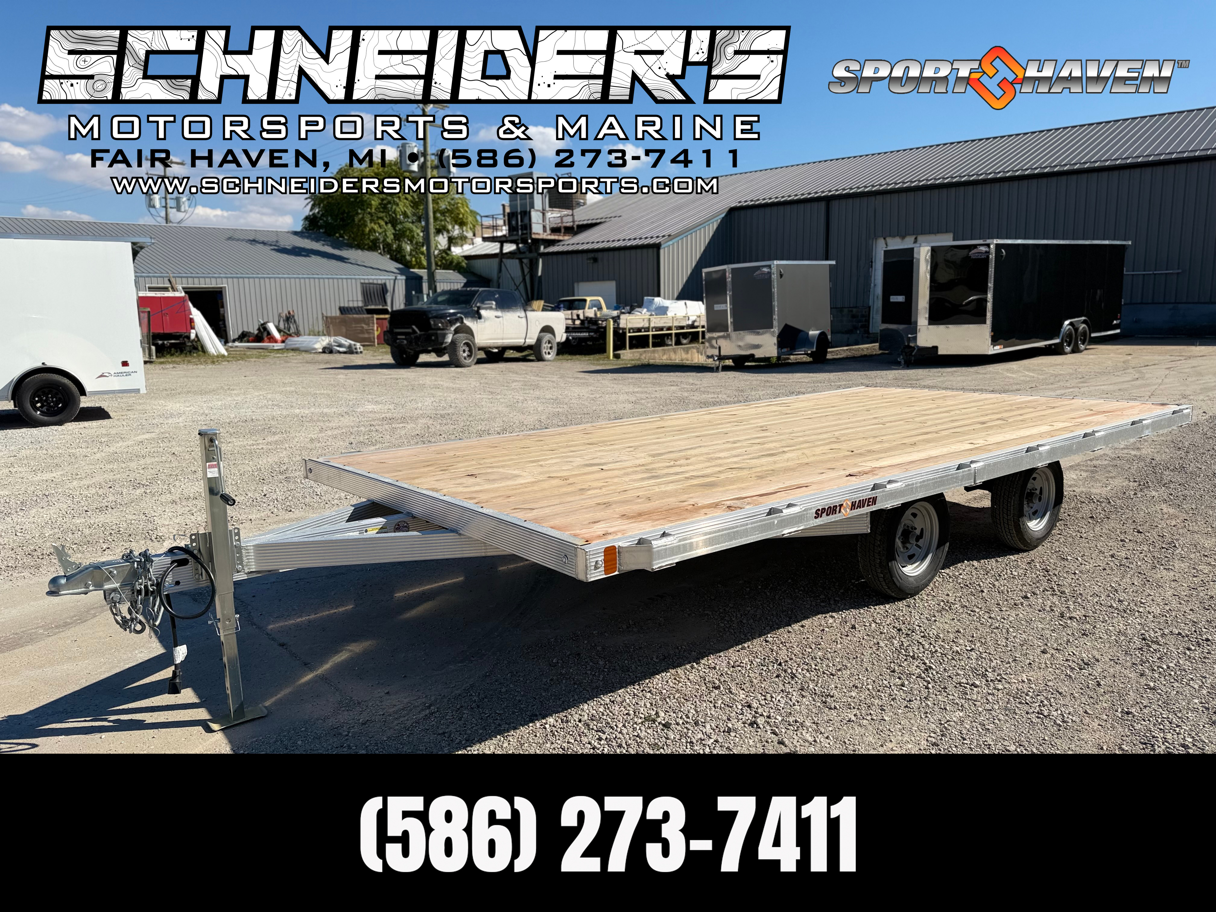 2026 Sport Haven 16 6.4K Tandem Axle Aluminum Deckover Utility Trailer in fair haven MI