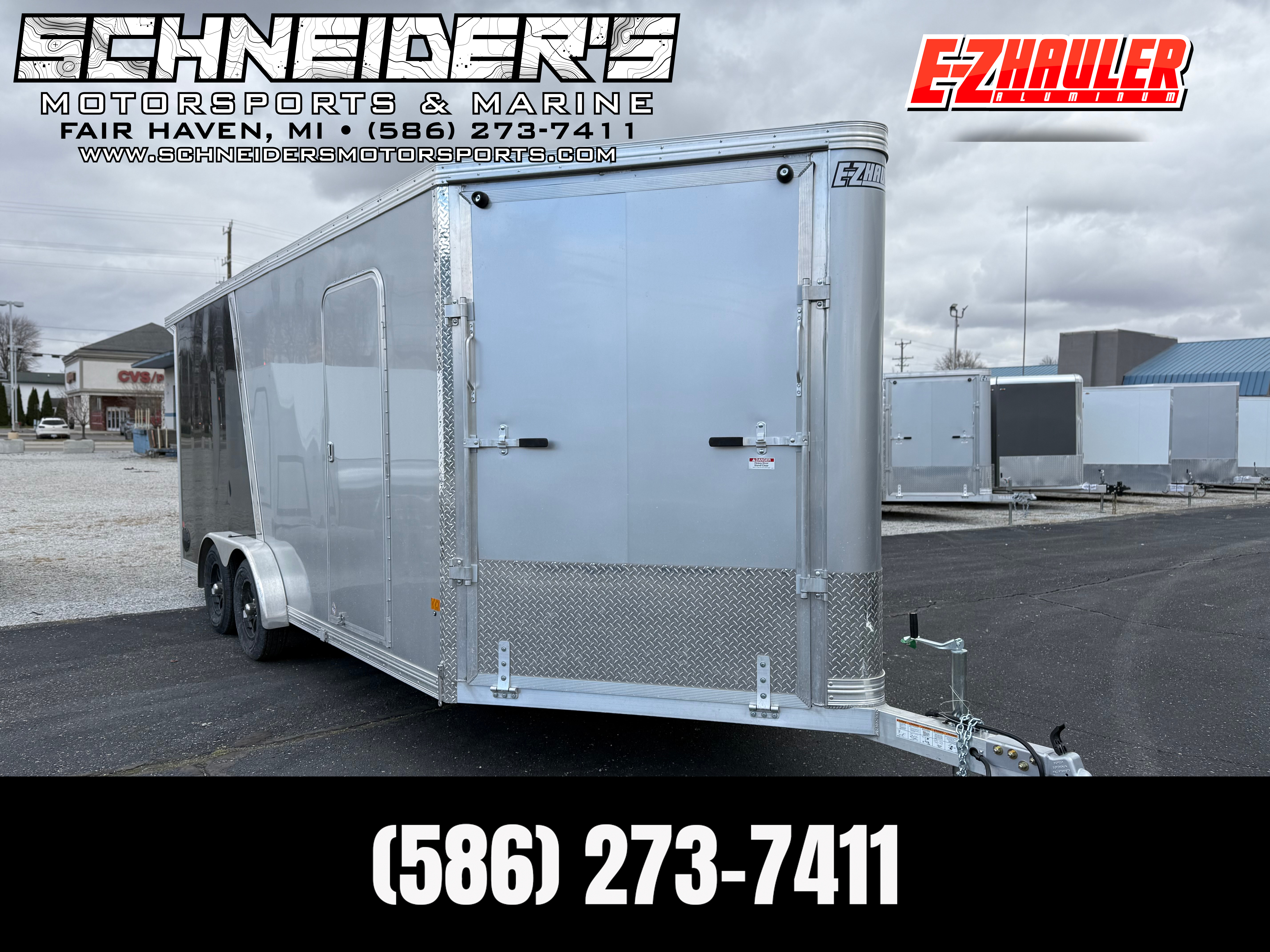 2026 Ez Hauler EZES 7.5X18 Enclosed Snowmobile Trailer in fair haven MI
