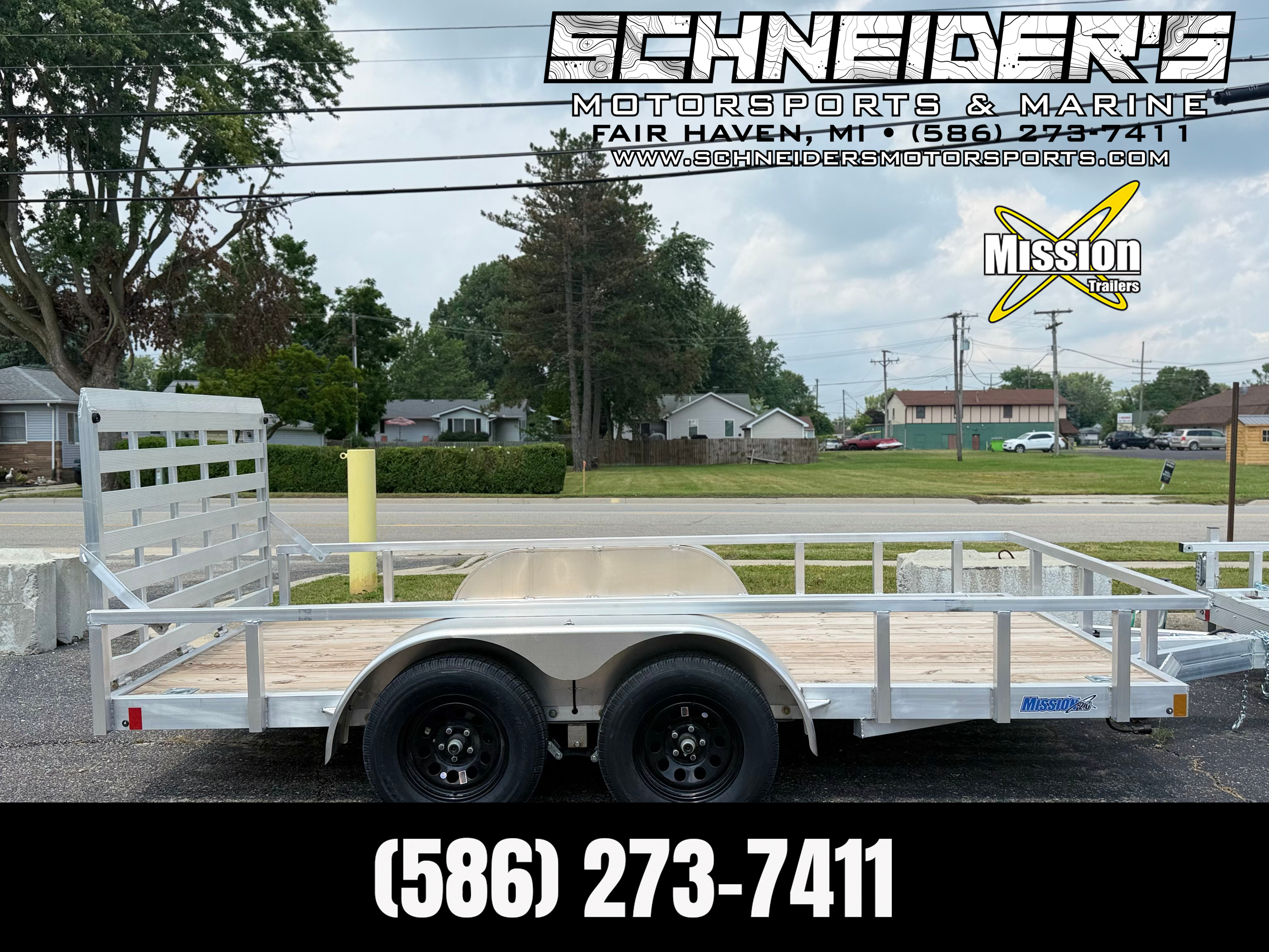 2026 Mission 6.5x14 Wood Deck 2.0 Open Landscape Trailer in fair haven MI