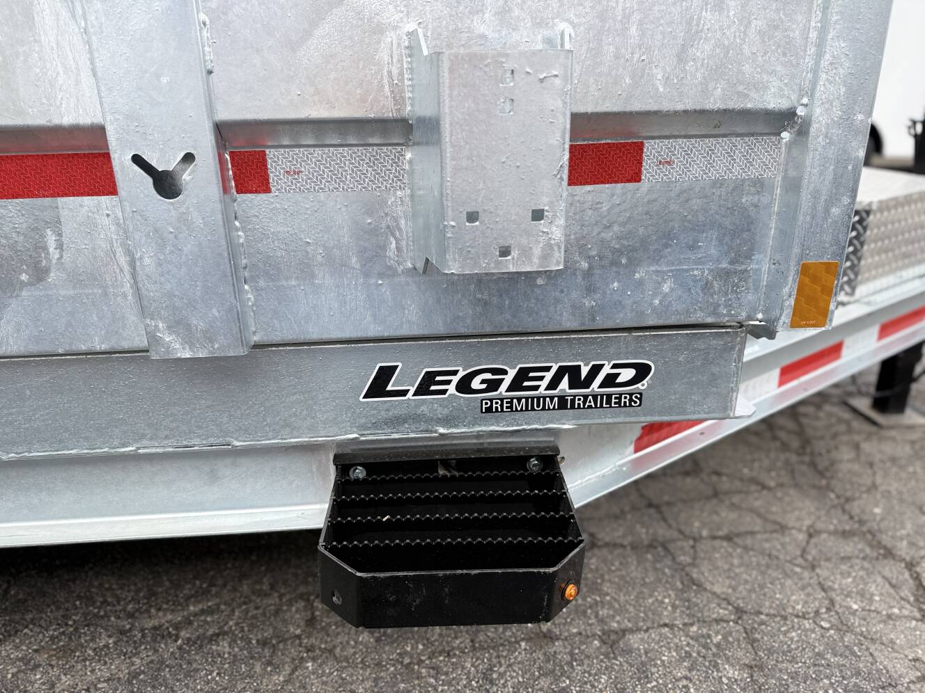 A photo of this 2026 Legend Trailers 7x14 Galvanized Tandem Axle Dump Trailer