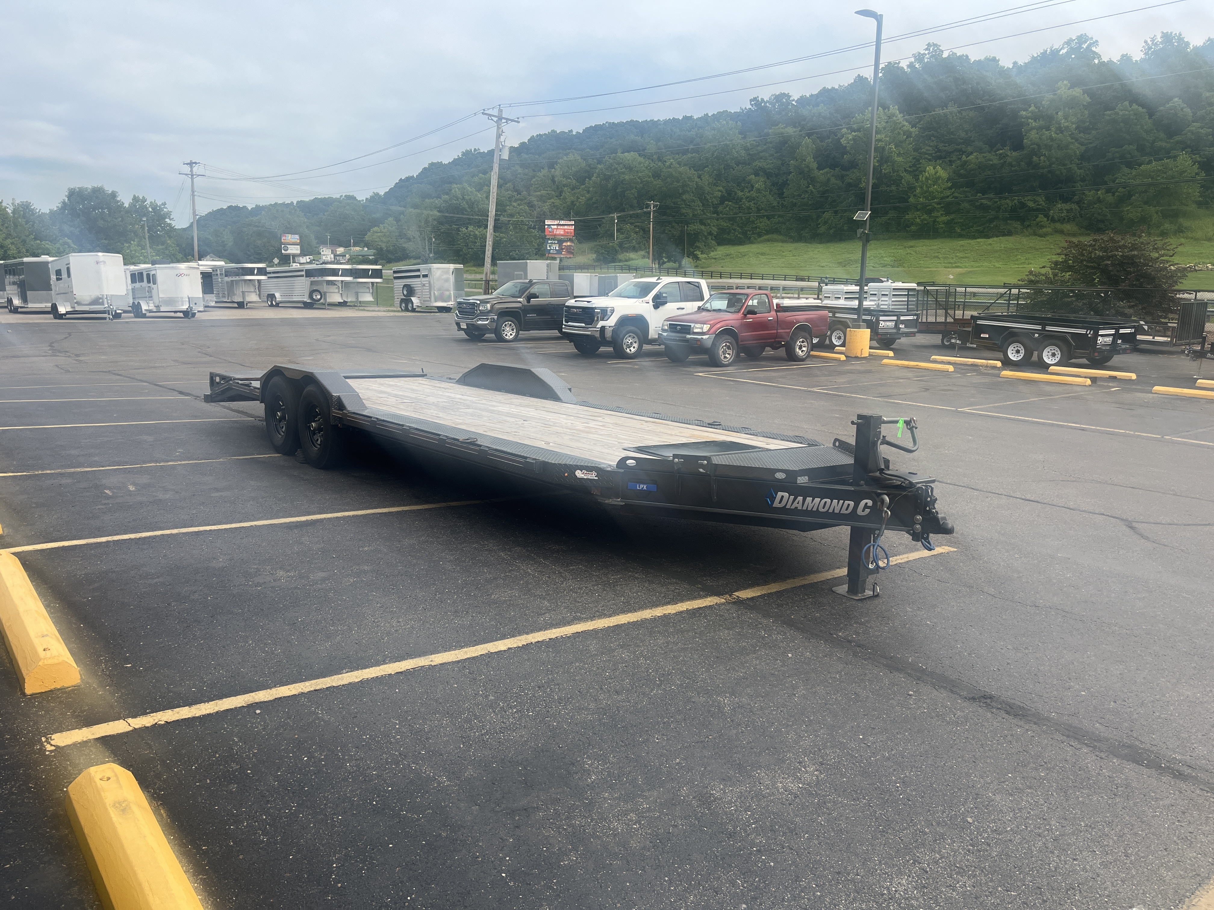 2025 Diamond C 24' Pop-Up Winch Drive Over Fenders Equipment Trailer in Athens, OH