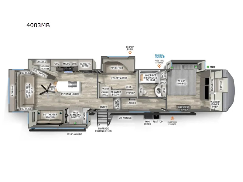 2026 Forest River Rv Sandpiper 4003MB in sumrall MS