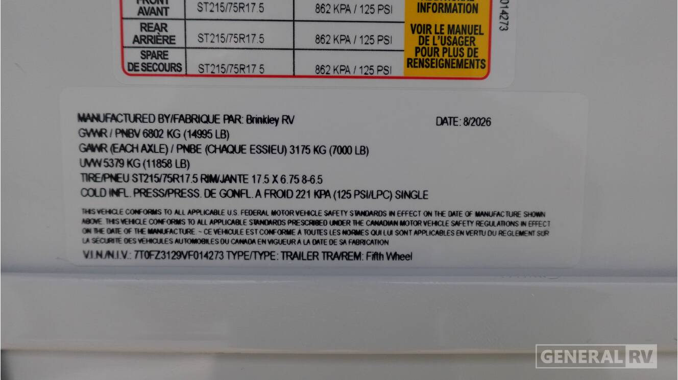 A photo of this 2027 Brinkley MODEL Z 2700