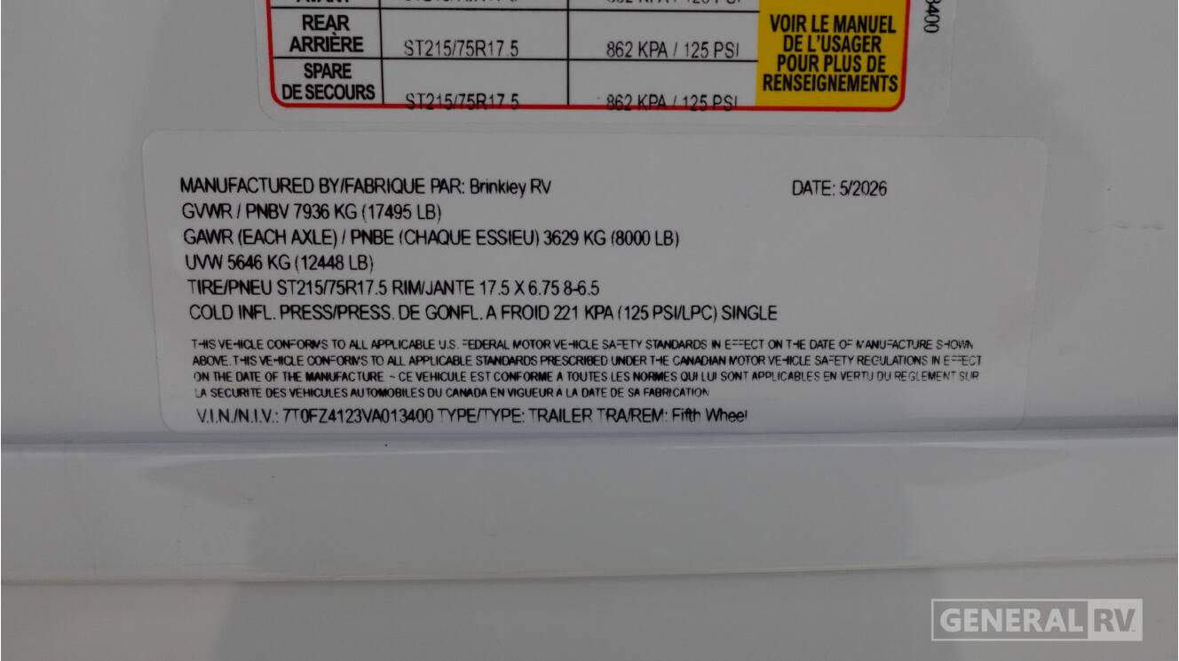 A photo of this 2027 Brinkley MODEL Z 3515