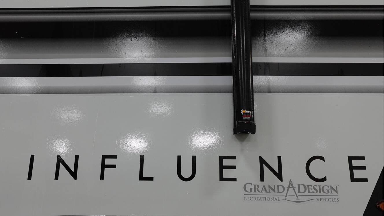 A photo of this 2026 Grand Design INFLUENCE 3203GK