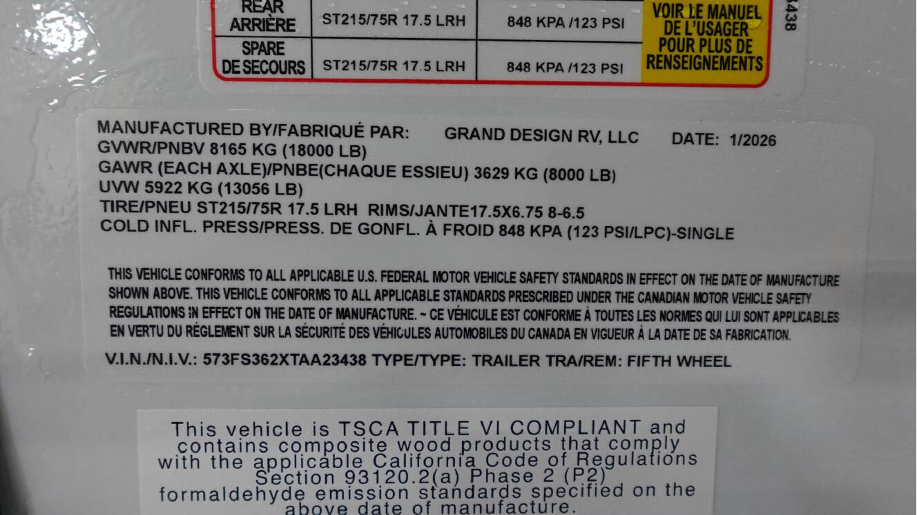 A photo of this 2026 Grand Design INFLUENCE 3003RL