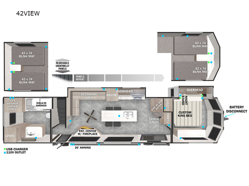 2023 Forest River Rv Wildwood Grand Lodge 42VIEW in cleveland TX