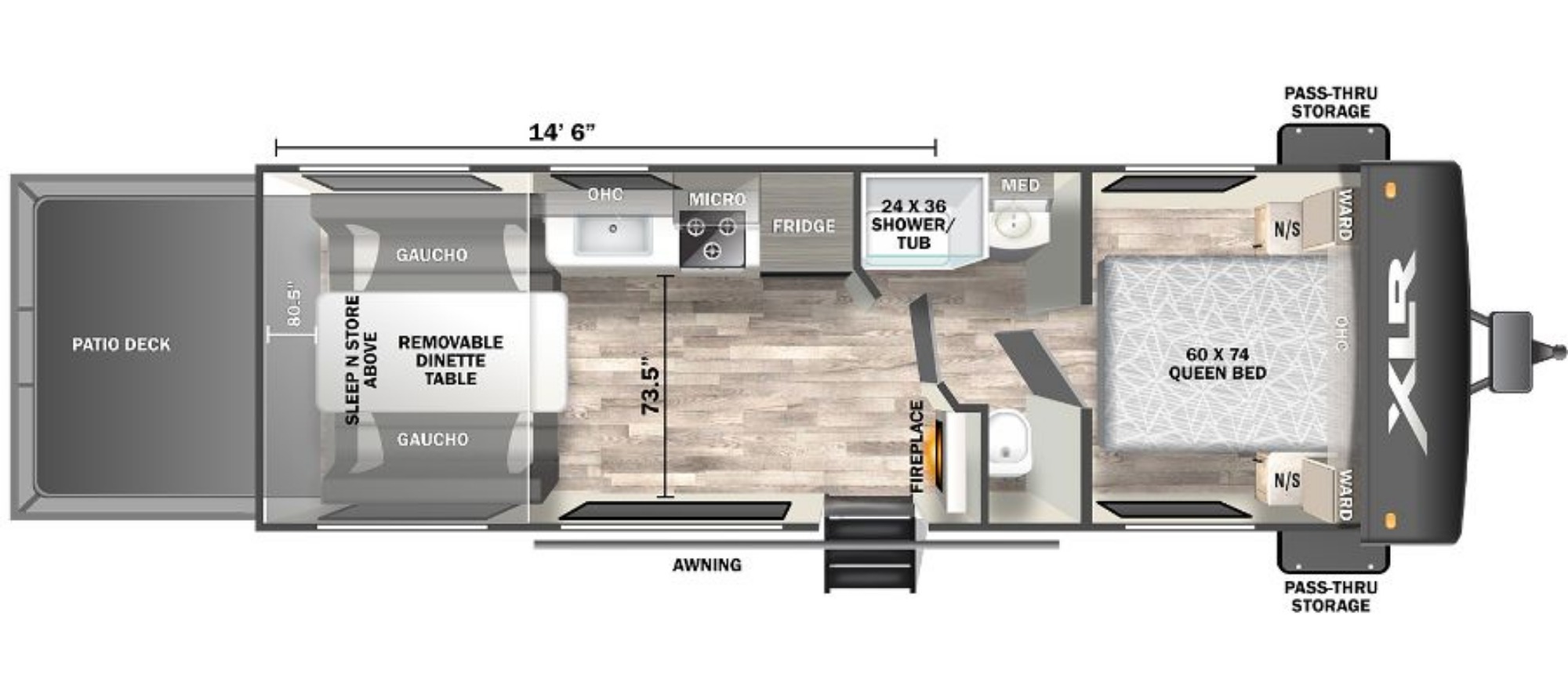 2022 Forest River XLR BOOST 25LRLE Travel Trailer Toy Hauler RV