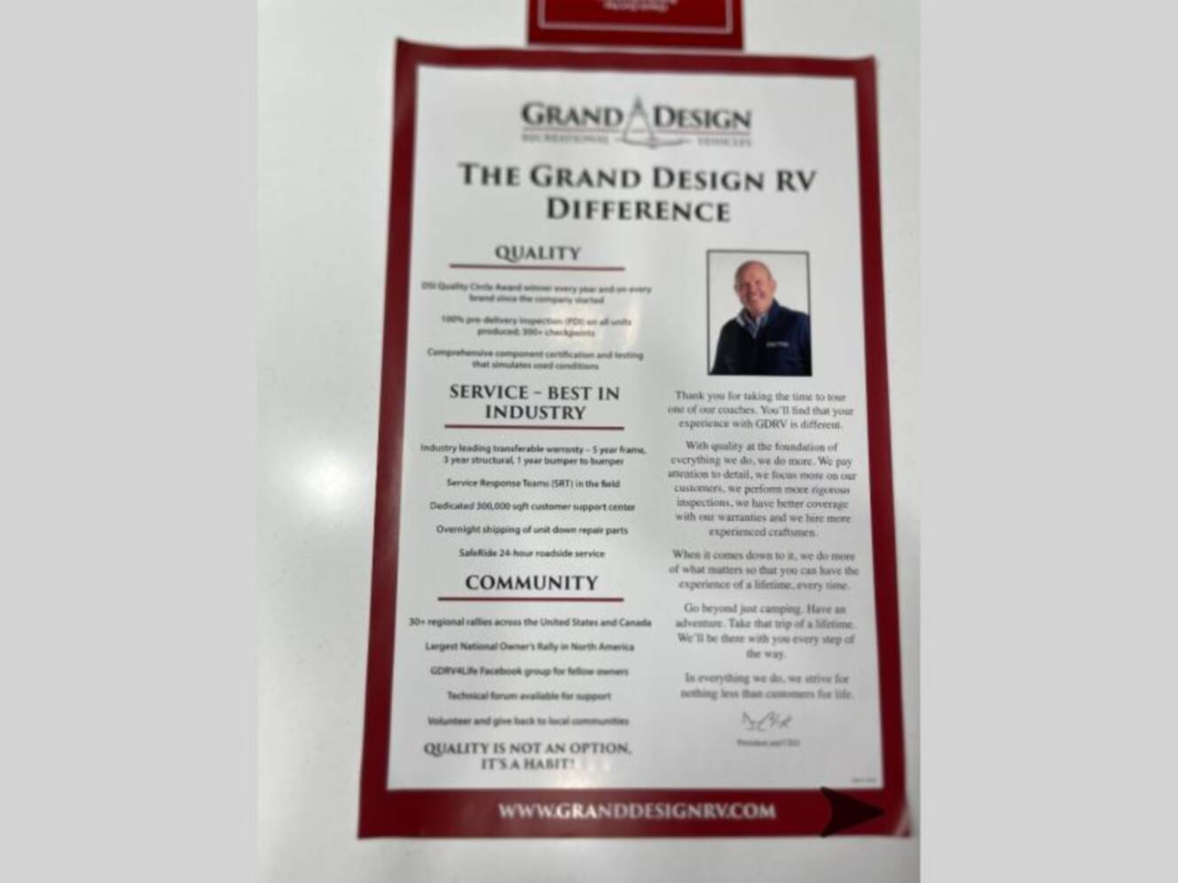 A photo of this 2026 Grand Design Reflection 337RLS