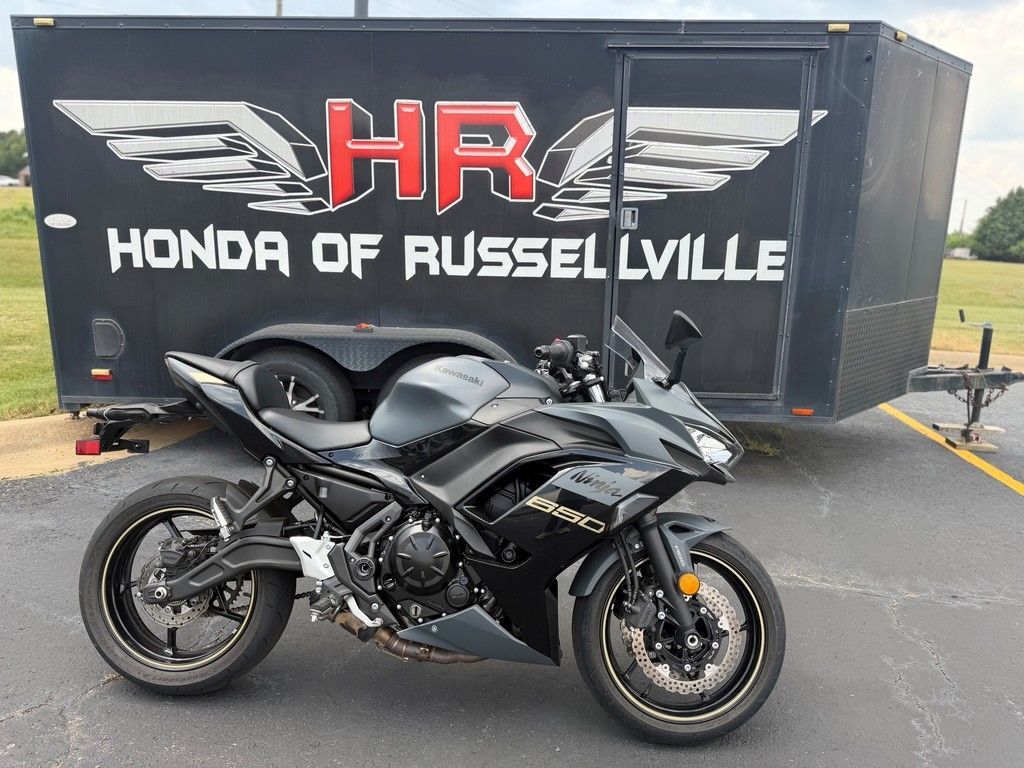 2024 Kawasaki Ninja® 650 ABS Metallic Matte Dark Gray/Metallic Spark BASE in Russellville, AR
