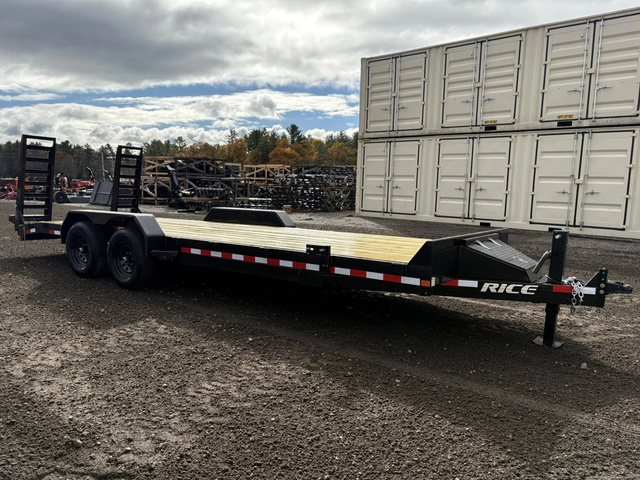 2026 RICE 7X22 10K Powder Coated Equipment Trailer W/Toolbox in Turner, ME