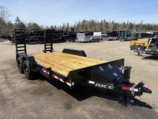 2026 RICE 7X16 10K Equipment Trailer W/D-Rings, Spare Mount, in Turner, ME